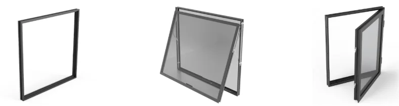 Vista fixed, awning, and casement window configurations